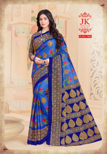 Jk Tulsi 7 Regular Wear Pure Cotton Printed Designer Saree Collection